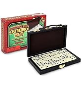 DOMINO GAME now! RELAXING VAN ドミノ（当時の箱入） Double 12 Travel Domino Playing Cards - Travel Mexican Train - Walnut
